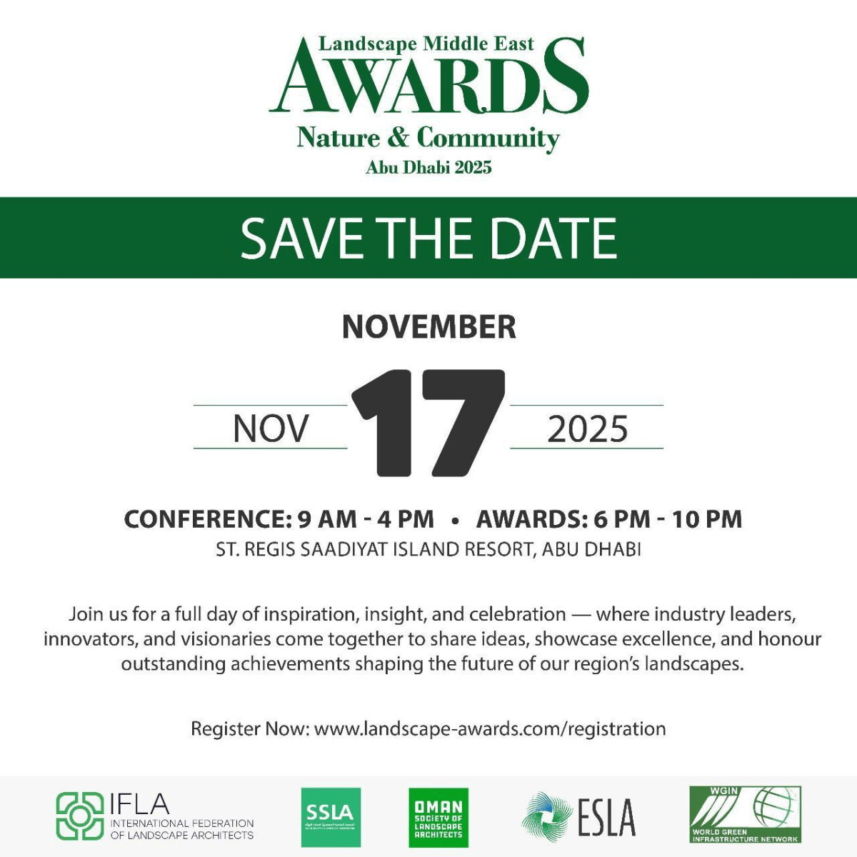ESLA partners with the Landscape Middle East Award